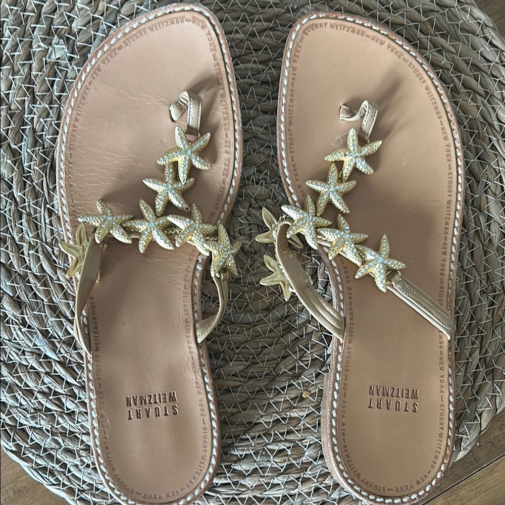 Stuart Weitzman Women's Starfish Sandals - Gold